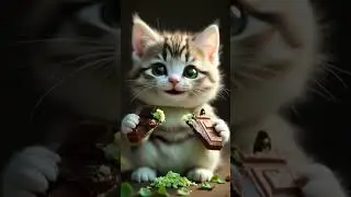 Yummy #yummy #nomnom #cat #kitty #chocolate #dubaichocolate #funny #funnyanimals #animal