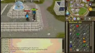 runescape- my clawws pk achieves 60 attack!!! (d clawz)