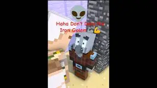 Iron Golem The 💪 || Pillager don't try to chase the Legend || #minecraftanimation #shorts #irongolem