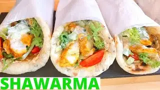 The Best Chicken Shawarma Y'll Ever Make Homemade Pita Bread 4k Video