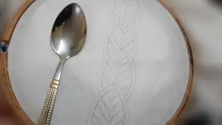 Leaf Border Design using Easy Trick (Hand Embroidery Work)