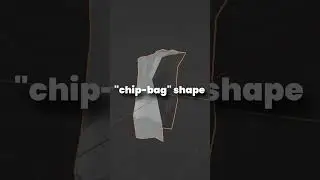 Making a Chip Bag in Blender #tutorial #cyclesrender #3dmodeling #blender #blender3d #b3d  #render