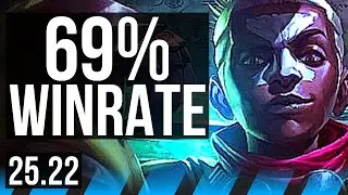 EKKO vs SYNDRA (MID) | 16/1/7, 69% winrate, 6 solo kills, Legendary | KR Master | 25.22
