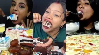 MUKBANGERS ASHIFA, PSK, PP ASMR || ASMR SWEET DELIGHT COMPILATION 😊