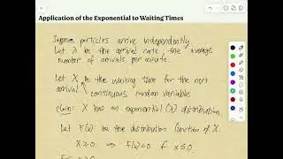 The Exponential Distribution and Waiting Times