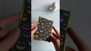 🎃 ASMR Jack-o&lsquo;-lantern Halloween card idea #asmr #asmrcrafts #cardmaking #spellbinders #craftelier