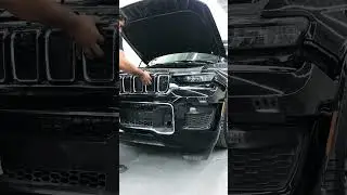 Removing done ✅ front bumper Jeep Grand cheroke 2023 #automobile #luxurymotors #orangejeep#youtube