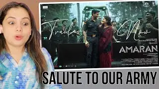 Amaran -  Trailer | Sivakarthikeyan, Sai Pallavi | Rajkumar | GV Prakash | Kamal Haasan | REACTION