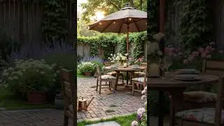 Dreamy Backyard Oasis: Cozy Patio with Fresh Lemonade & Stunning Flower Garden Paradise!