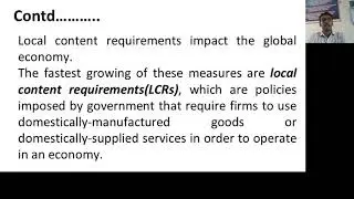 Session 28 (Local Content Requirements)
