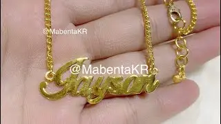 Name Necklace For Men