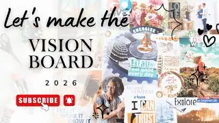 How I made my vision board 2026.| easy and simple 
