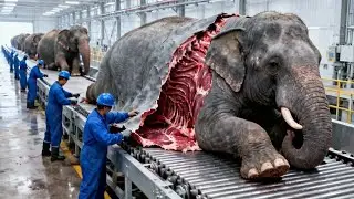 Inside the Giant Elephant Facility: How Massive Herds Are Managed at Industrial Scale (Full Process)