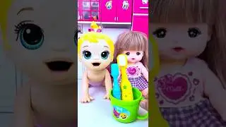 ASMR Unboxing Princess doll Bath Set Toy | Satisfying ASMR Unboxing With Simba ASMR #shorts