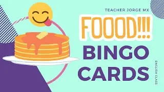 FOOD BINGO CARDS
