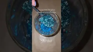 mixing 💧 bioglitter #litafcandleco #glitter #mixingglitter #bioglitter #glitterasmr #sparkles #blue