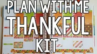 Erin Condren Plan With Me - Planning Inspired Thankful Kit