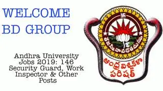 Andhra University Jobs 2019: 146 Security Guard, Work Inspector & Other Posts