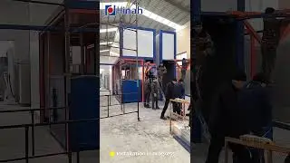 Curing oven installation automatic powder coating line Kazakhstan