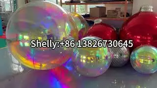 Pink Giant Love Heart Inflatable Mirror Ball Wedding Party Stage Club Red Big Shiny Balloon