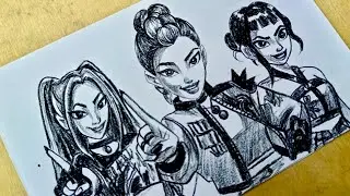 Huntrix Drawing: K-Pop Demon Hunter Fanart Showdown