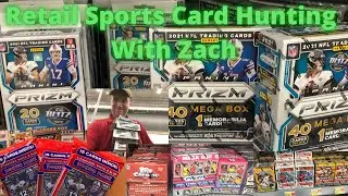 💥Retail Sports Card Hunting with Zach💥Prizm 🏈 Mega & Hanger Boxes at a Surprise Walmart Restock