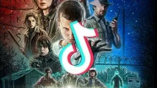 TikTok Stranger things phone drop