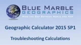 Geographic Calculator 2015 SP1 - Troubleshooting