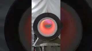 hybrid burner test, 5 PSI with and without blower