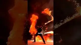The Most Incredible Fire Sword Technique #shorts