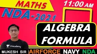 Maths Algebra Formula  // NDA-AIRFORCE-NAVY // BY-Mukesh Sir //@R.S SIR
