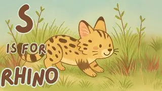 S is for Serval 🐆 | ABC African Animals Songs | Pastel Art