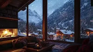 Subzero Night Cabin ASMR | Fireplace Textures for Emotional Rest and Deep Sleep Healing Therapy Now