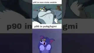 p90 in pubg/bgmi vs new state mobile 😳💀😂