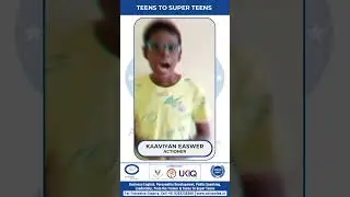 Kaaviyan shares a transformative experience with the 'Teens to Super Teens' program at Action DnA.
