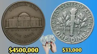 Top 8 Most Valuable Jefferson Nickel Rare Dimes  Coin in Circulation -Sold at Auction!