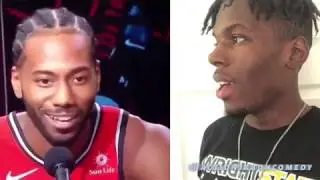 Kawhi Leonard better not ever laugh again 🤦🏾&zwj;♂️🤣🤣