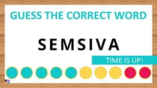 Guess the Correct Word! Unscramble in Record Time! 7 Letters | Agent Quiz
