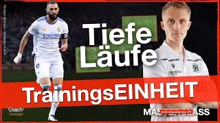 (4K) Komplette Fu&szlig;ball-Trainingseinheit - Spiel in die Tiefe I Coach&sup2; - Individualisierung #9