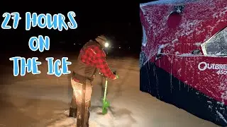OVERNIGHT ICE FISHING (WITH  PROBLEMS)