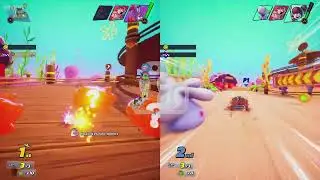 Nickelodeon Kart Racers 3: Slime Speedway - PS5 Gameplay - Ren VS Leonardo - Multiplayer