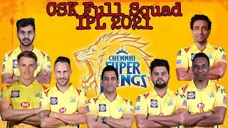 CSK Team 2021 Players List | CSK Official Anthem | IPL 2021 | CSK | IPL 2021| IPL 14