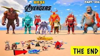 DESI Avengers Finally Did End of Giant Speakerman Lava Titan and All Monsters in GTA 5 | GTA V #306