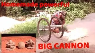 DIY WW1connon. Artillery gun  .homemade big cannon .how to make a powerful cannon at home ..