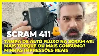 Tampa de Alto Fluxo na Scram 411: Mais Torque ou Mais Consumo? Minhas Impressões Reais #himalayan
