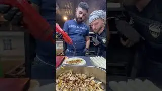 🇮🇶 Chicken Shawarma Wrap with Pomegranate Sauce Street Food in Mosul Iraq
