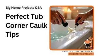 Tub Wall Corner Caulk Technique: Two-Pass Smooth Tooling