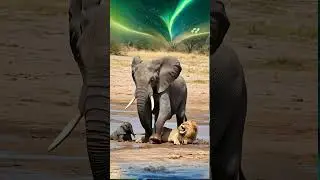 elephant vs lion 🐘 Apna Baccha Bachane Ki Jung | Wild Animal Action #trending #elephant #like