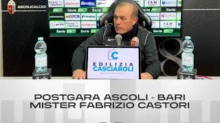 Mister Fabrizio Castori | Postgara Ascoli-Bari | Ascoli Calcio