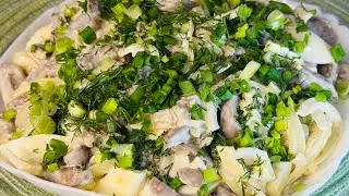 Салат з курячих сердечок: бюджетно, просто, смачно! 🍗